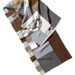 Frank Lloyd Wright Graphic Multicolor Silk Scarf